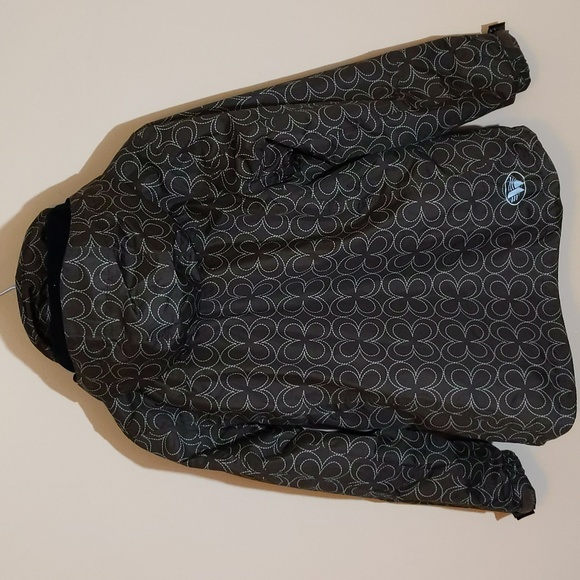 Wetskins|Brown Rain Utility Jacket With Clover Pattern, Inner Removable Jacket - Picture 6 of 17